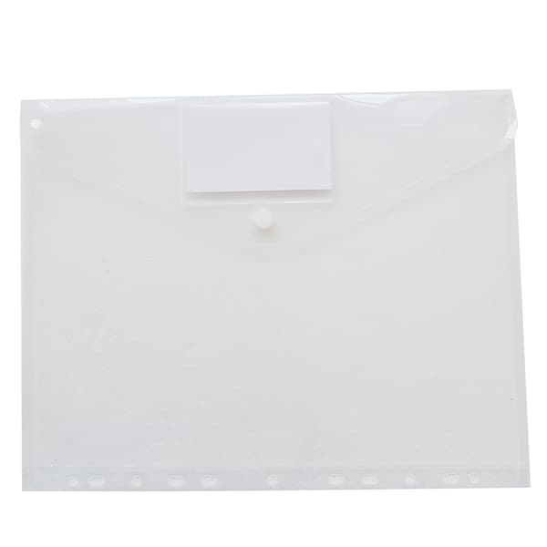 A4 Dokumentmappe - Transparent Lomme A4 Dokumenter Mapper Fold