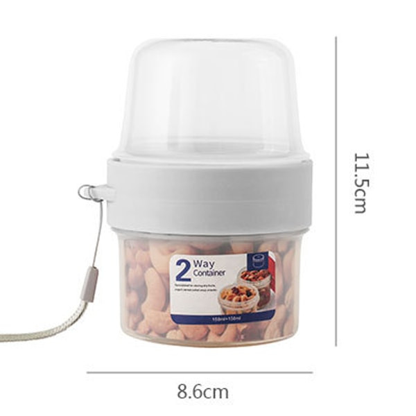Crystalia Frukost On the Go-koppar, Take and Go Yoghurtkopp med