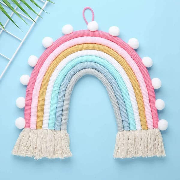 Regnbåge Väggdekor Hängande Rum Boho Liten Tapet, Dekorativ W