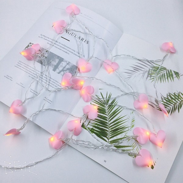 Valentines Day Decor Love Heart Shaped String Lights Battery