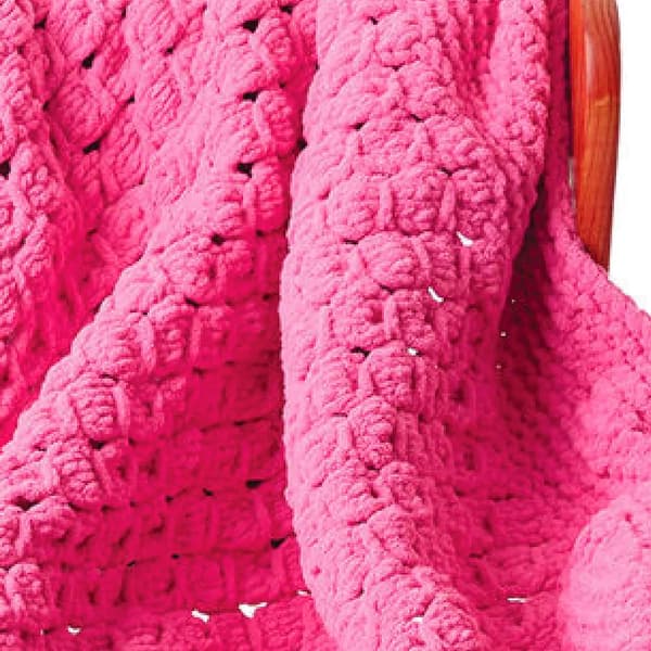 Blanket Brights™ #6 Super Chunky Polyestergarn, Klar Pink 300g, 201 meter (4-pak)
