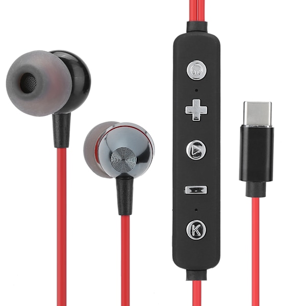 All Digitalt Ljudkort Hörlur Typ‑C In‑Ear Stereo Trådbundet Headset Hörlursutrustning