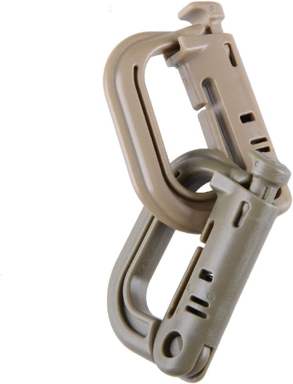 Taktisk Karbinhake 12 Delar Plast Karbinhake Liten D-Ring Clip