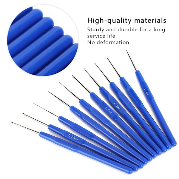 Virknålsset för stickälskare, ergonomisk virknål med slät nålyta och djup halsdesign, idealisk present för hantverksentusiaster