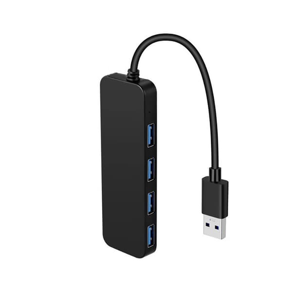 4 Ports USB 3.0 Multi USB Hub, Bærbar Multi Data Hub Adapter med