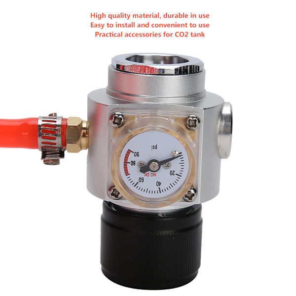 3/8-24UNF gänga 0-90psi Mini regulator slang tryckmätare