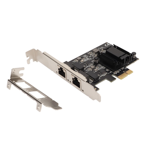 PCIe Nätverkskort Dubbla Portar RTL8125BG Chip 2500 1000 100Mbps 2.5GBase T PCIe Internetadapter för Stationära Datorer PC-Servrar