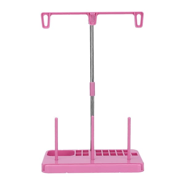 Trådstativ 3 Spoleholder Lett Wright Husholdningssymaskinverktøy for Quilting DIY Rosa