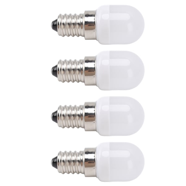 10 st E14 LED-lampa i rostfritt stål 1,5 W 220 V för ljuskrona takskåp väggbordslampor