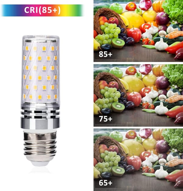 2-pak E27 LED majspærer 12W svarende til 100W halogenpære