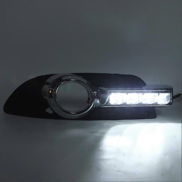 LED DRL kjørelys gul hvit 2 farger passer til Mitsubishi Lancer 2007-2012
