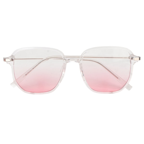 Blush Glasögon Transparent Gradient Lins Stor PC-båge Mode Blått Ljusblockerande Solglasögon