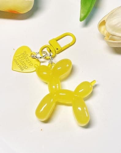 (85×45×10) Jelly Ballonhund Design Nøglering til Kvinder, Søde Piger Nøglering, Nøglering Tilbehør til Bilnøgler