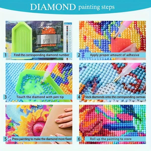 30x40cm Drømmende Stjernehimmel Diamantmaleri Kit - 100183