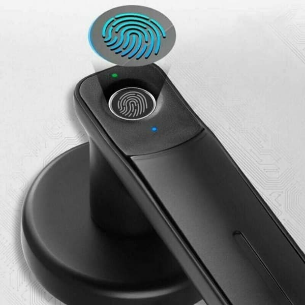Smart fingeraftryksdørlås, biometrisk hjemmesikkerhed elektronisk L