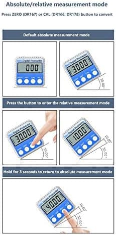360° Mini Digital Vinkelmätare Hög Noggrannhet Goniometer Elektronik