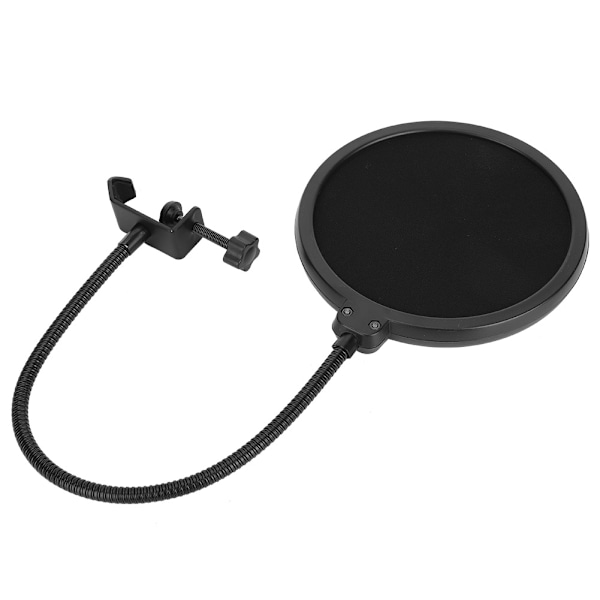 Flexibel Svanhals Pop Shield, Mikrofon Studio Tillbehör med Salivskyddsskärm för Professionell Inspelningskvalitet