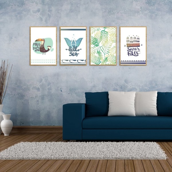 Modern Canvas Väggkonst Målning Tryckt Bild Hemma Kontor