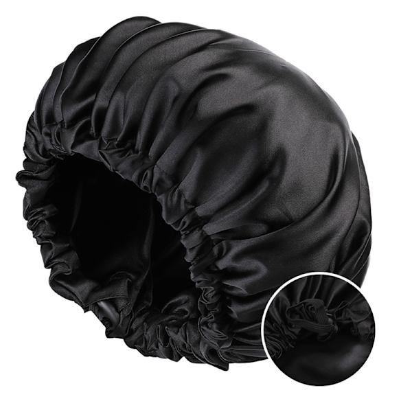 Satin Sleep Cap - Sort