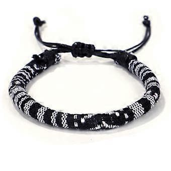 Dww-(Bildefarge) Sett med 5 - Armbånd for menn og kvinner - Boho-stil - Tilbehør til strand og ferie - Håndlaget - Bomull c