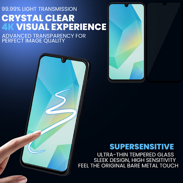 1-Pack Samsung A16 Skärmskydd - Härdat Glas 9H - Super kvalitet 3D