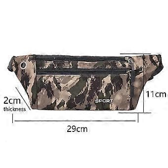 Fanny Pack for Menn og Kvinner Vannresistent Tursekk for Løping, Gåing og Reiser  style2033