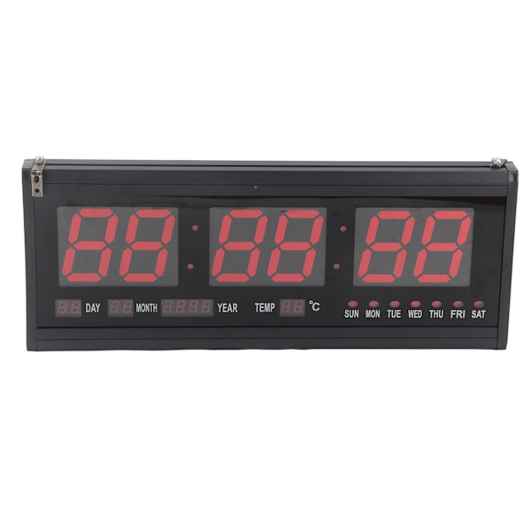 Digital väggklocka LED tid kalender temperatur skrivbord bord