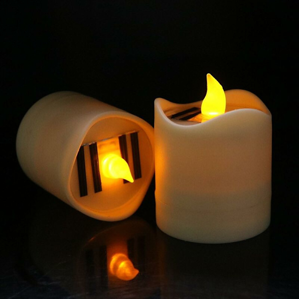 Solcellelys, LED Lys - Realistisk og Lysstærkt 7,5*5,8cm