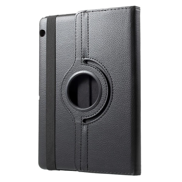 Litchi Fodral 360 grader till Huawei MediaPad T3 10 - Svart Svart