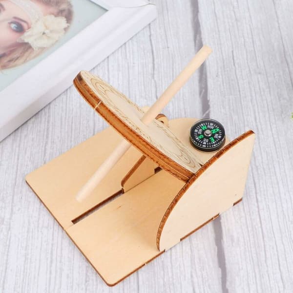 Ekvatorial Solur Ornament DIY Tre Utdanningsvitenskapelig