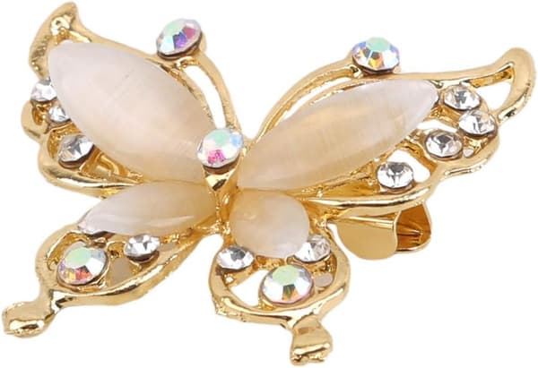 Sommerfuglbrosjer Elegante Rhinestone-brosjer Damekorsas Skjerf Sjal Klestilbehør