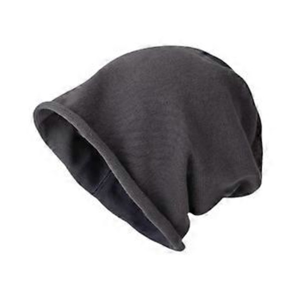 Säckig Mössa för Män Mode Bekväm Hip Hop Elastisk Stickad Mössa Skull Cap (Grå)