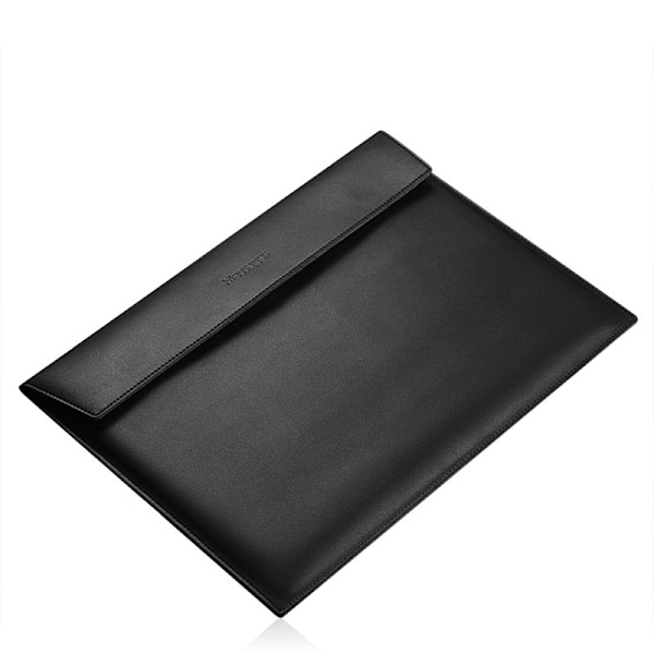 För OS X Laptopväska Kuvertstil PU Läder Exakt Storlek Multifunktionell Laptopfodral för 13 Tum Enheter Svart PU Läder Horisontell Stil