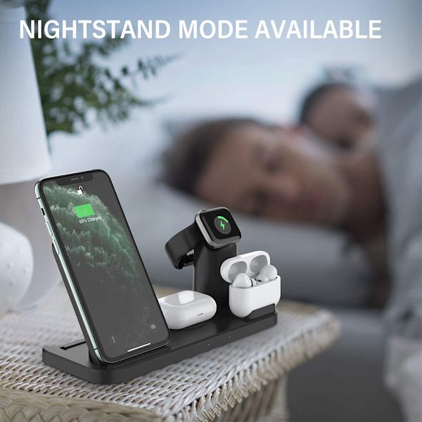 Laddningsstation för flera enheter Apple, 4 i 1 trådlös