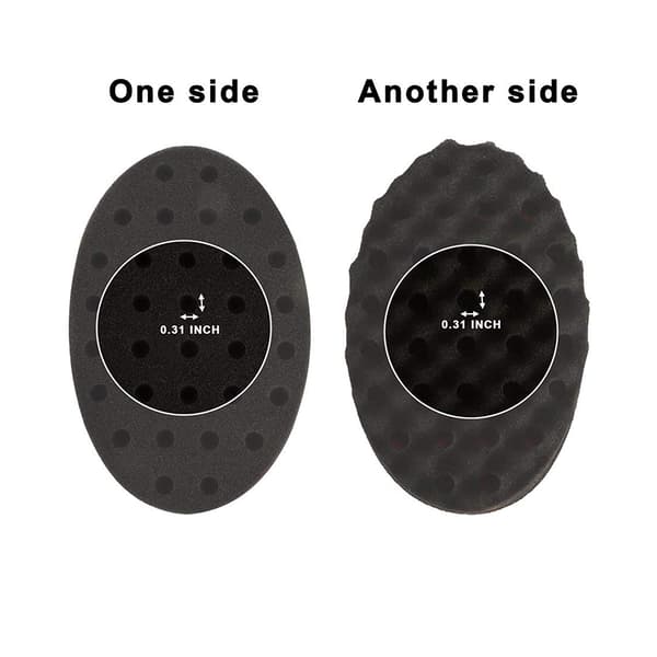Hår Svamp Børste, Sæt med 2 Dobbeltsidede Små Huller (8mm Hul)
