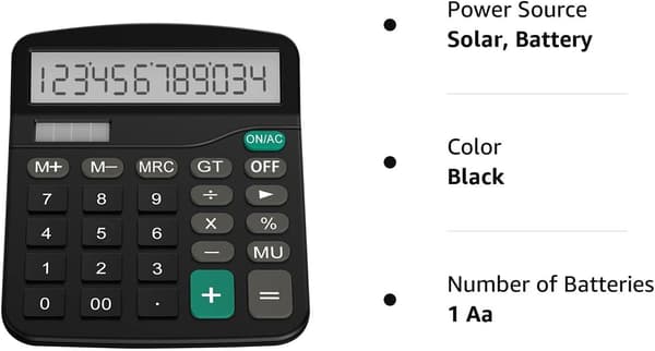 H1001 12-siffrig standardfunktionell skrivbordsräknare