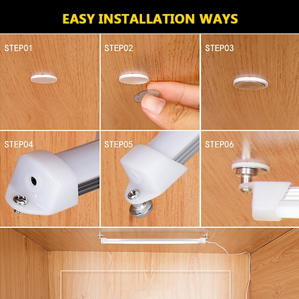 5V Under Cabinet Lights Closet Lights USB Rechargeable LED