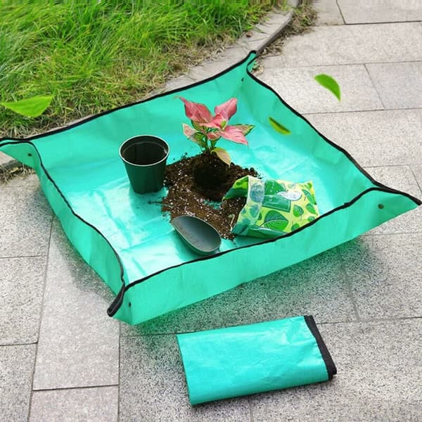 Planteringsmatta, omplanteringstält, portabel, grön, Fontaineb