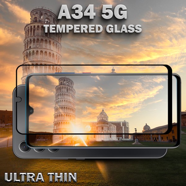 Samsung Galaxy A34 (5G) - 9H Härdat Glass - 3D Super Kvalitet