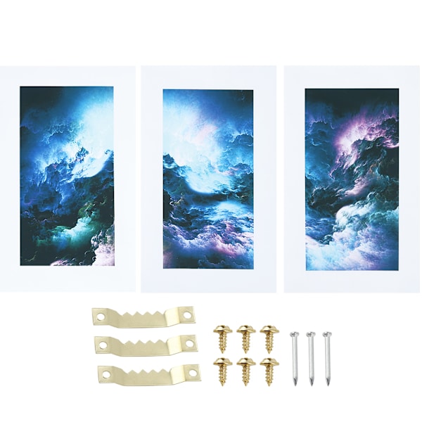 Vattentät stjärnhimmel triptyk målningar Fantastisk triptyk