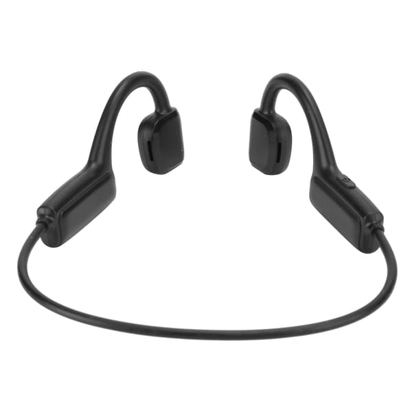 Trådløse hovedtelefoner Bone Conduction Earphone Udendørs sportshovedsæt med mikrofon til Bluetooth 5.3 Sort