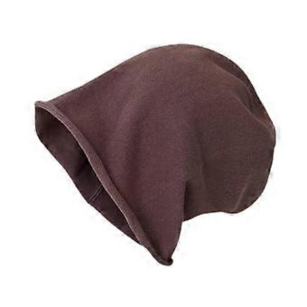 Säckig Mössa för Män Mode Bekväm Hip Hop Elastisk Stickad Mössa Skull Cap (Brun)
