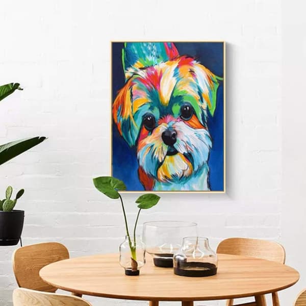 Diamantmaling, Hund 5D Diamantmalingssett, Diamantbroderi