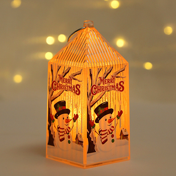 Christmas LED Lantern Light, Small Portable Flameless Lantern