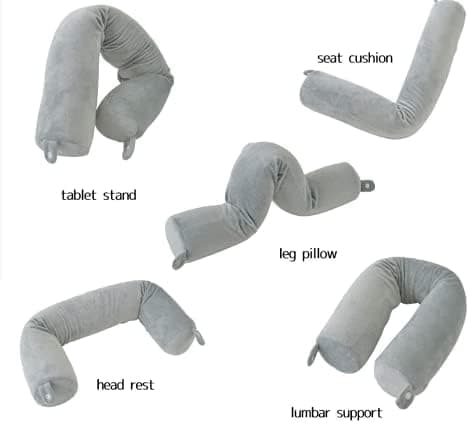 Rejsepude - 68*10CM (Pink Farve) - Memory Foam Støttepude til