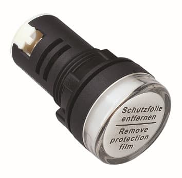 Sett med 5 LED-indikatorlamper AD105-22D/S - 22mm 220VAC 20mA - Rød