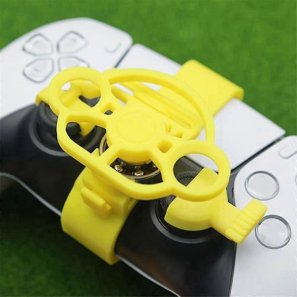 Mini rattkontroll för racingspel, gamepad-ratt för simuleringsspel (gul)
