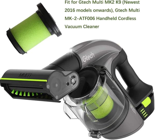 4 Pakkausta Suodattimia Korvaamaan Gtech Multi MK-2-ATF006, Gtech Mult