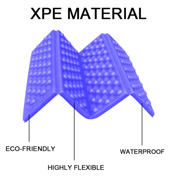 2PCS Camping Foam Pad Vattentät XPE Foam Seat för Picknick,