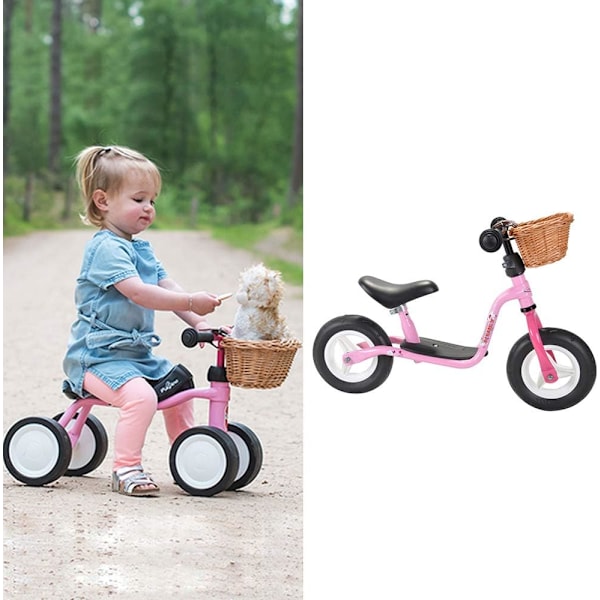 Cykelkorg för flickor, cykelkorg för barn med styre fram